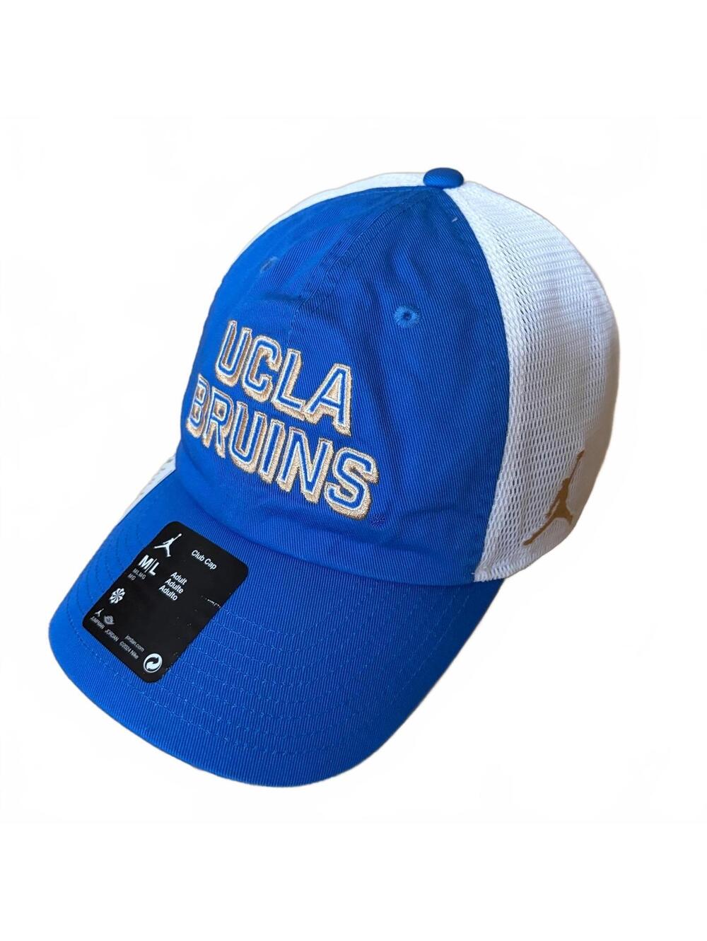 UCLA Bruins Nike On-Field Rise Cap Hat Jordan Brand College Mesh Trucker M/L NWT